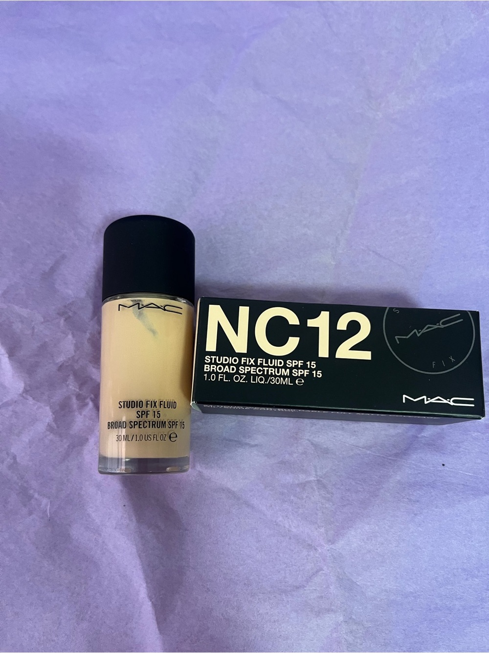 MAC Cosmetics Studio Fix Fluid SPF 15 Foundation - NC12 (Light Neutral)